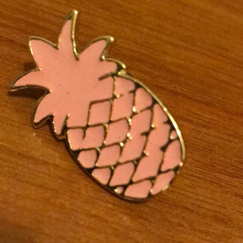Tropical Pink Pineapple Enamel Pin